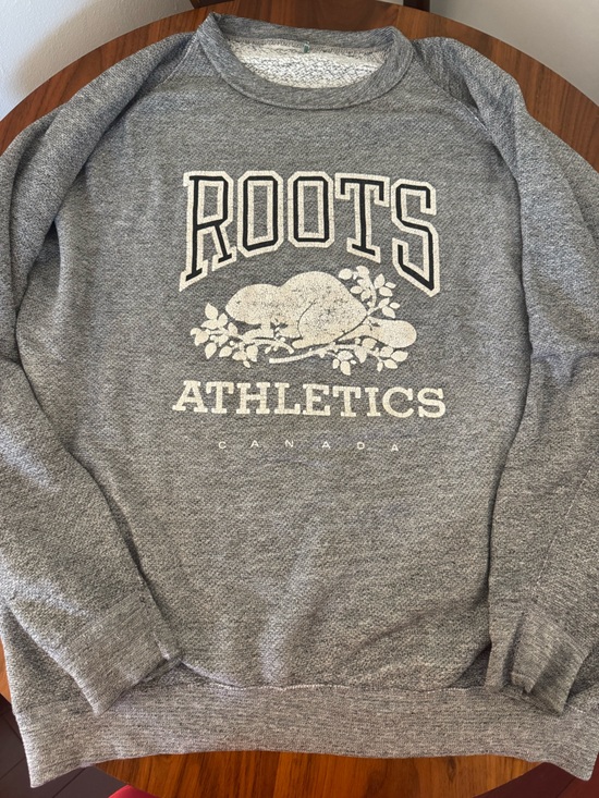Roots Tops - Vintage Women’s Roots Athletics Grey Crewneck Sweatshirt